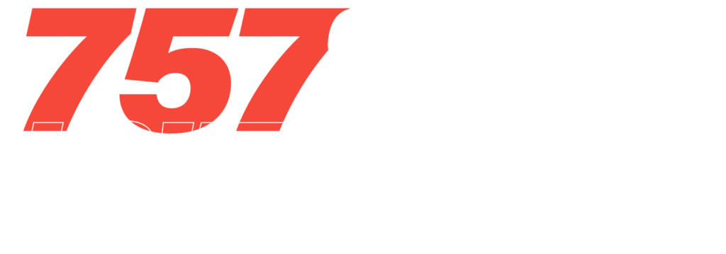 757 Strong Logo White