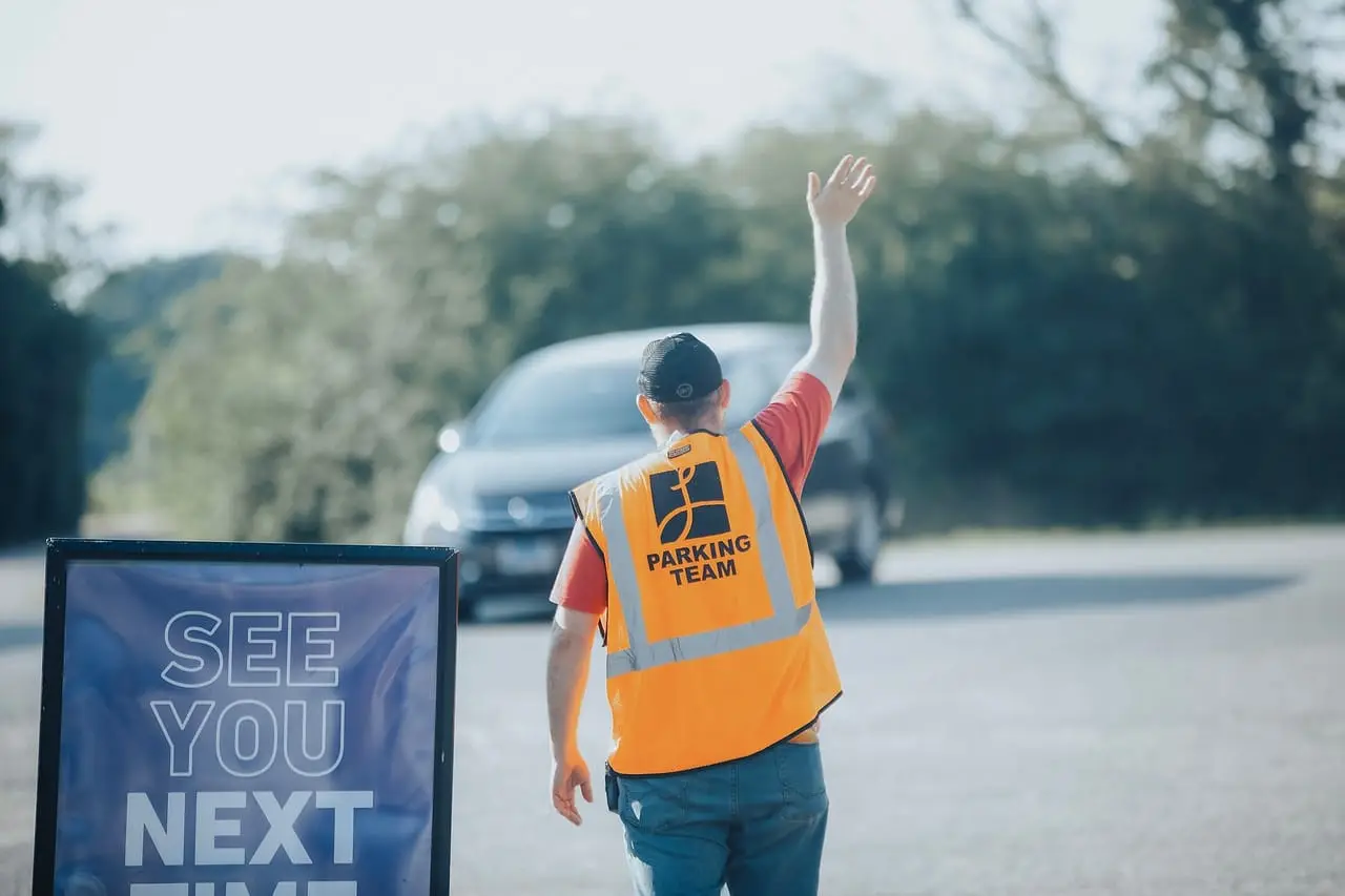 Liberty at York River parking team member waving