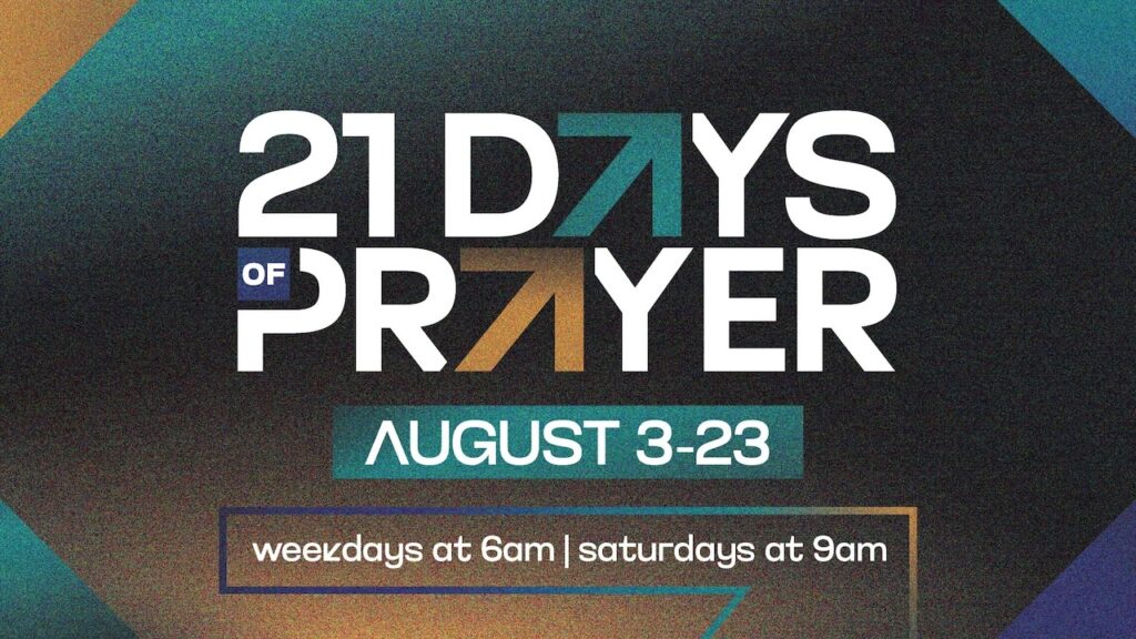 21 Days of Prayer August Graphic